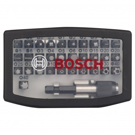 Bosch screwdriver set in a plastic box, 32 pcs. (2607017319)
