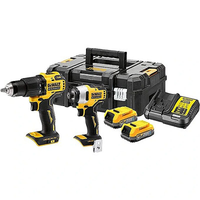 Cordless tool set 18V (2x1.7Ah PowerStack) DCK2062E2T-QW DEWALT