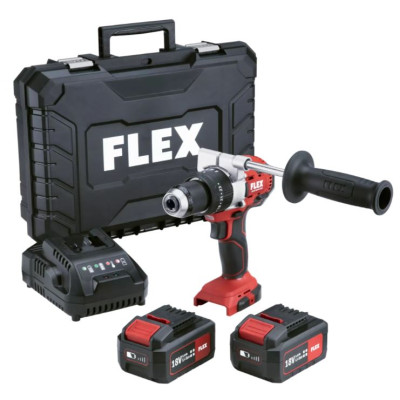 Flex cordless impact drill PD 2G 18.0-EC FS55BC, 5.0, 2x 5.0 Ah and charger in the case