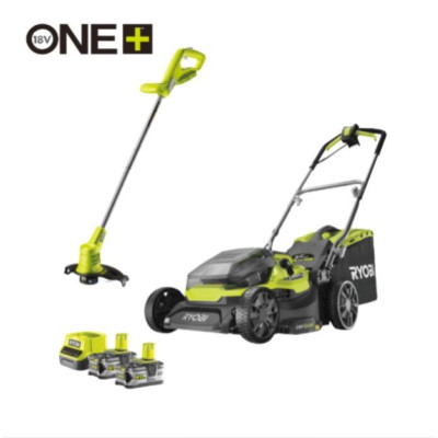 RYOBI 18V ONE+ battery hybrid combo kit, RY18LMH37A + OLT1825M + 2x 5.0 Ah+ charger