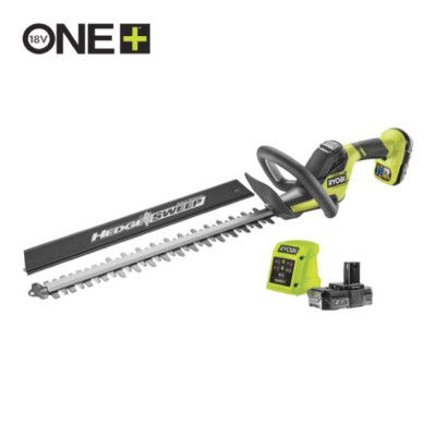 Ryobi cordless hedge trimmer RY18HT50A-120, 18V, 50 cm (with 2.0 Ah battery and charger)