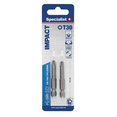 Specialist+ Torx Grip T30 50mm 2 pcs.