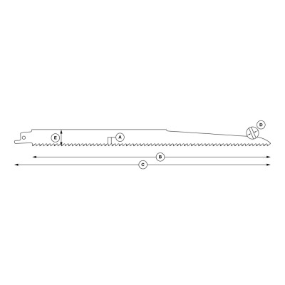 Bi-Metal Reciprocating Saw Blade for metal „Specialist+" 300 mm 6TPI