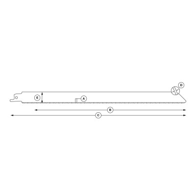 Bi-Metal Reciprocating Saw Blade for pallets „Specialist+" 300 mm 10TPI