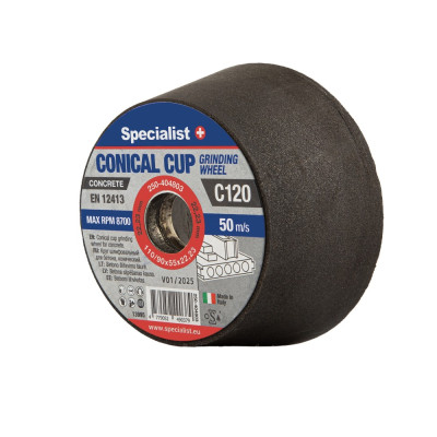 Conical cup grinding wheels 110/90X55X22,23 2C120P