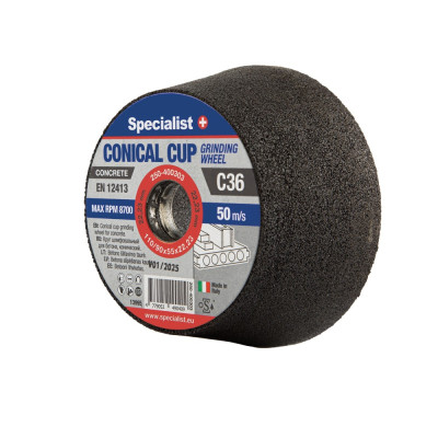 Conical cup grinding wheels110/90X55X22,23 1C36PB