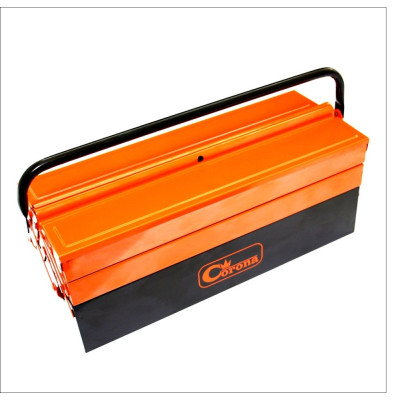 Tool box, metal, 3 compartments. 430mm