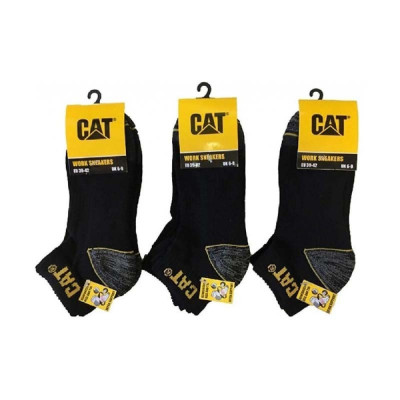 Men´s sneaker socks CAT black 39/42 3 pr