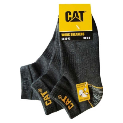 Men´s sneaker socks CAT grey 43/46 3 pr