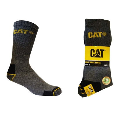 Men´s socks CAT grey 41/45 3 pr