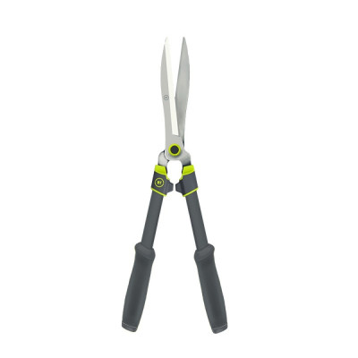 Straight edge hedge shears 600mm, steel handles