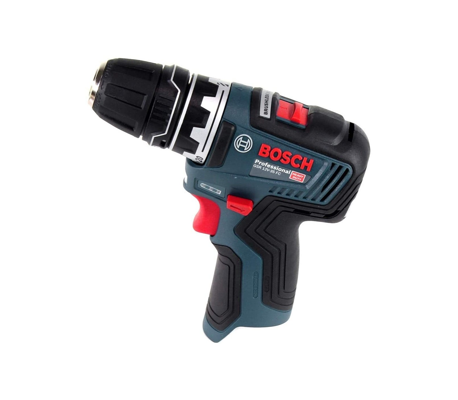 BOSCH 06019H3000 GSR 12V-35 FC - 12V Cordless drill driver in case with 2  3Ah batteries, charger, spindle and accessories, 0 - 460 / 0 - 1.750 rpm, Ø  screws max. 8 mm