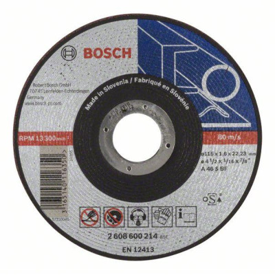 Pjovimo diskas Bosch, 115 x 1.6 x 22.23 mm