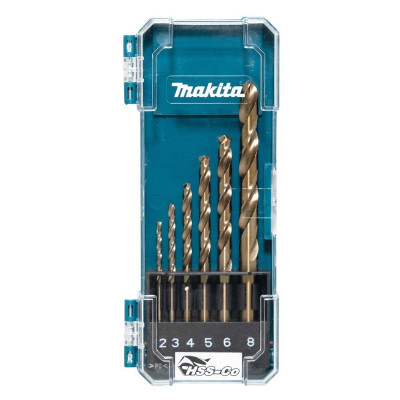 Metalo grąžtų rinkinys Makita D-75758 HSS-CO 2-8 mm 6 vnt