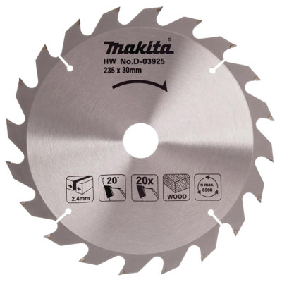 Medienos pjovimo diskas Makita D-03925 235 X 2.4 X 30 mm