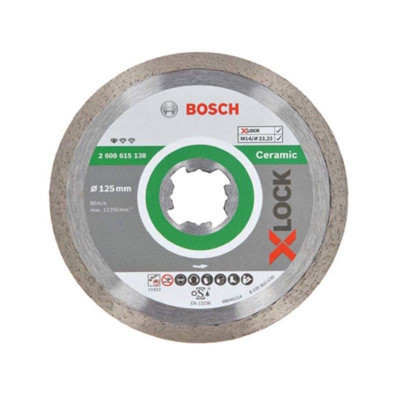 Deimantinis pjovimo diskas BOSCH X-LOCK 125x1,6x7 mm