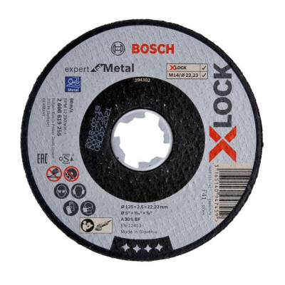 Pjovimo diskas BOSCH X-LOCK 125x2,5 mm