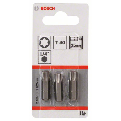 Atsuktuvų antgaliai Bosch Extra Hard T40, 25 mm, 3 vnt