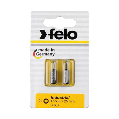 Atsuktuvų antgaliai Felo Torx 8, 25 mm, 2 vnt