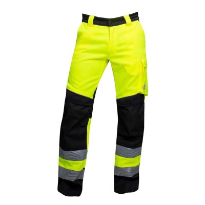 Darbo kelnės Ardon Hi-viz Signal, juoda/geltona, 56