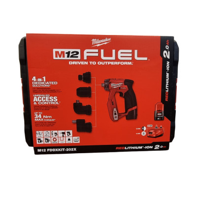 Cordless Drill/Driver Milwaukee M12 FDDXKIT-0X, 12 V, 34 Nm + carrying case (without battery and charger)