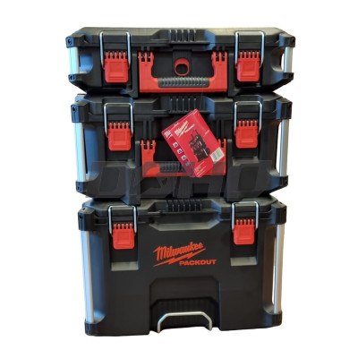 Three-piece tool box set MILWAUKEE PACKOUT (4932464244)