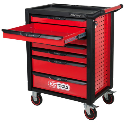 Tool trolley RACINGline, 7 drawers + 215 tools, KS Tools