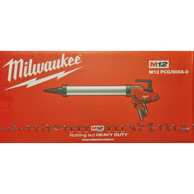 Cordless caulk gun Milwaukee M12 PCG/600A-0, 12 V, 600 ml