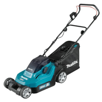 Cordless lawn mower Makita DLM382PT2 (2x18 V, 2x5.0 Ah)
