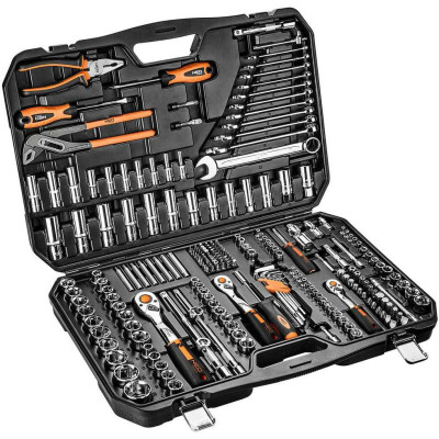 Tool set Neo 10-078 (1/4'', 3/8'', 1/2'', 233 pcs.)