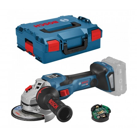 Cordless angle grinder Bosch GWS 18V-15 SC, 18 V, 150 mm, module + carrying case
